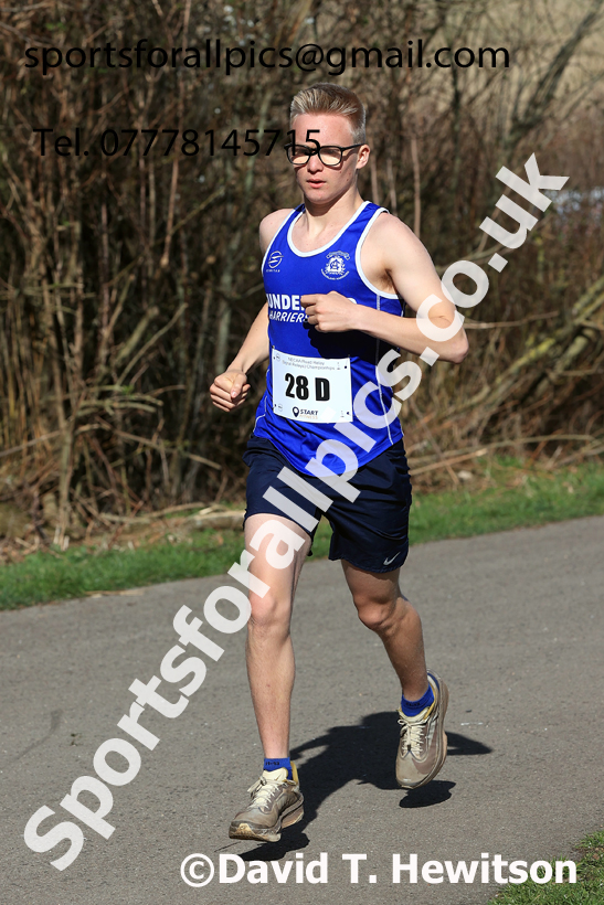 Senior Mens 2026 NECAA Royal Signals Road Relays, Hetton Lyons Country Park, Hetton le Hole. Photo: David T. Hewitson/Sports for All Pics